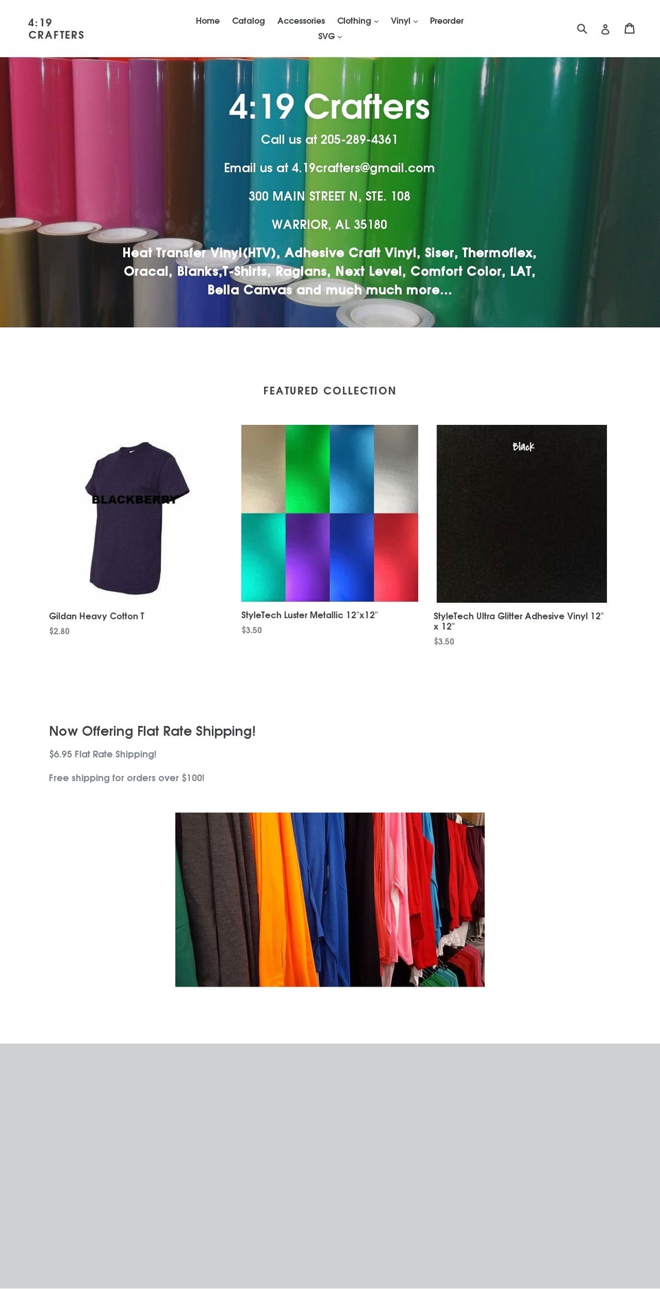 419crafters.com — Shopify storefront screenshot