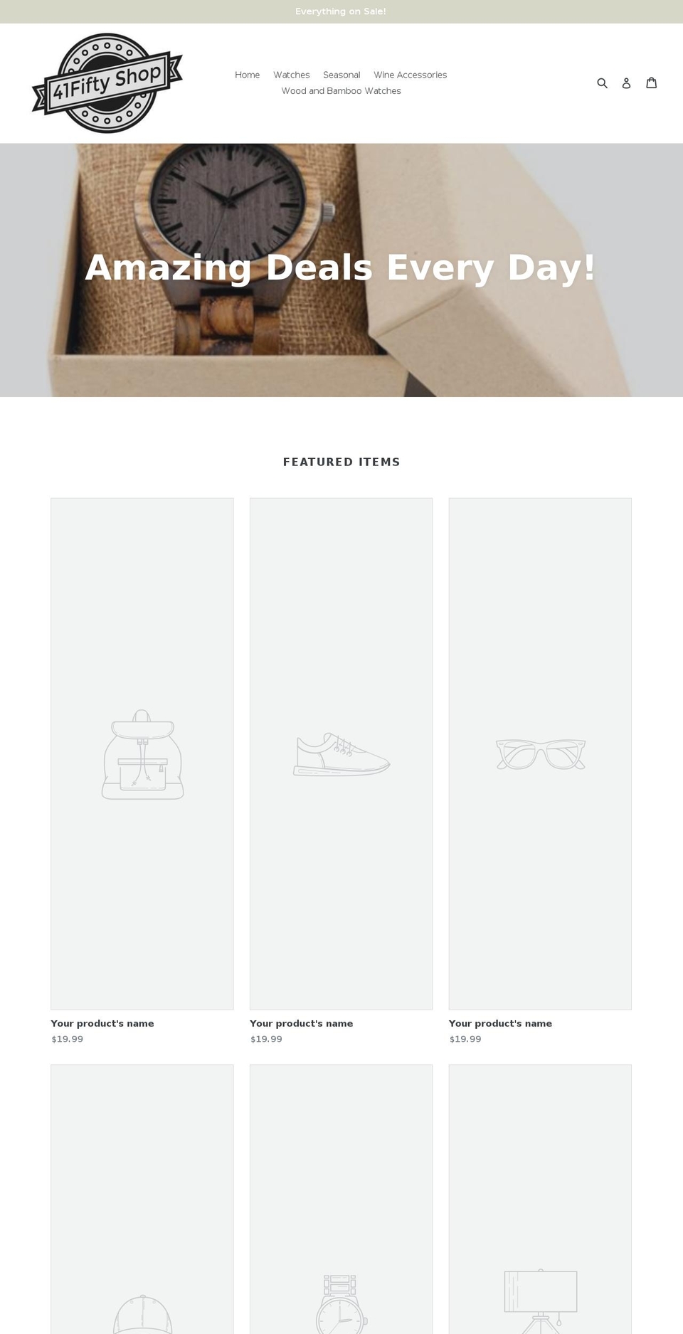 41fiftyshop.com — Shopify storefront screenshot