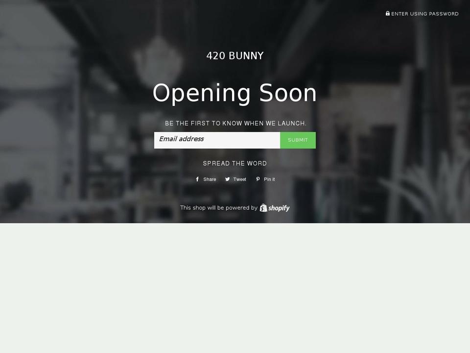 420-bunny.com — Shopify storefront screenshot