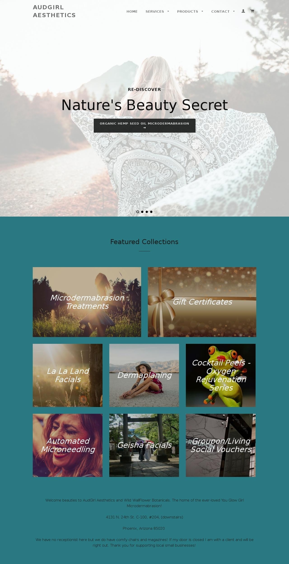 4204thecure.com — Shopify storefront screenshot