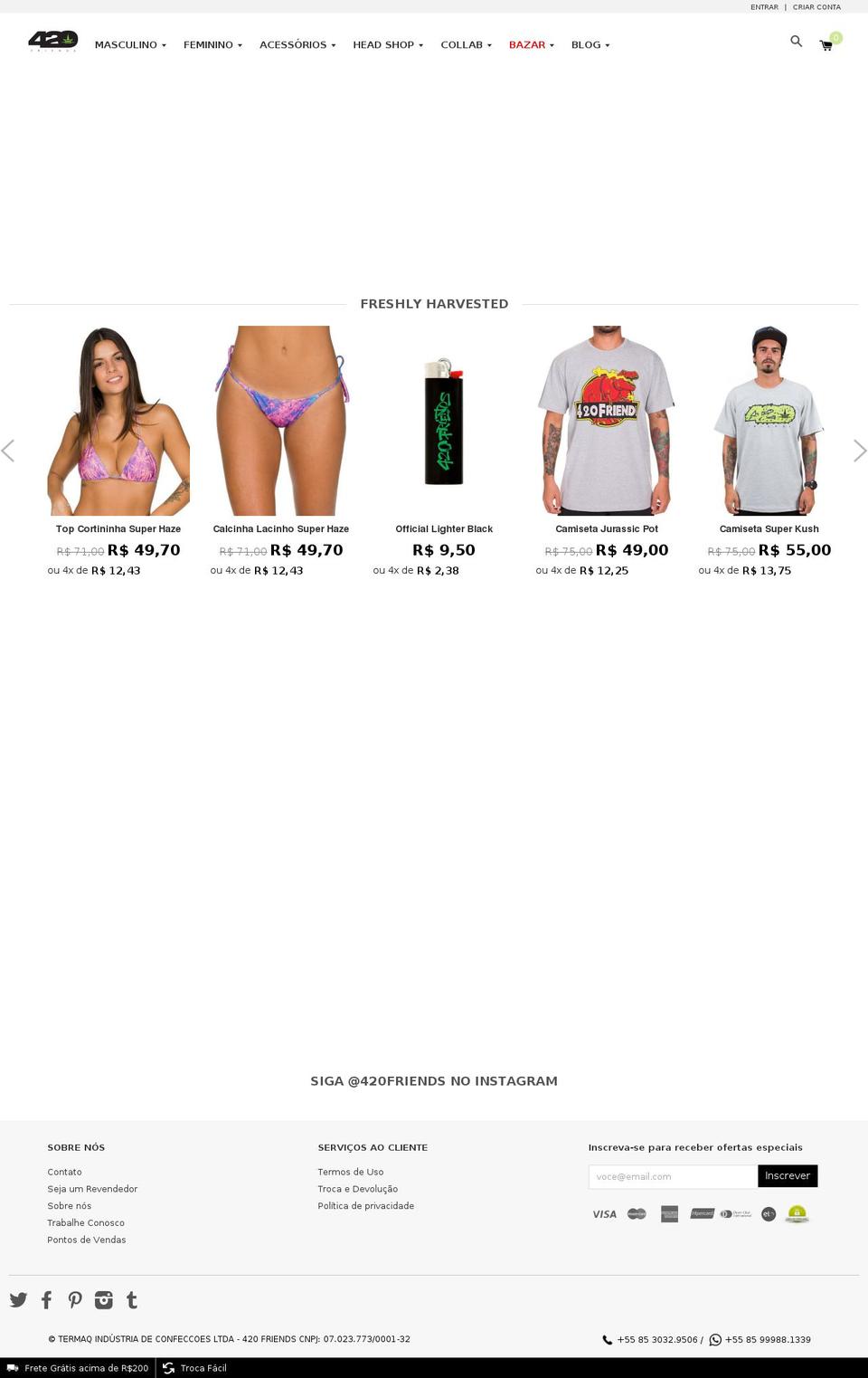420friends.com.br shopify website screenshot