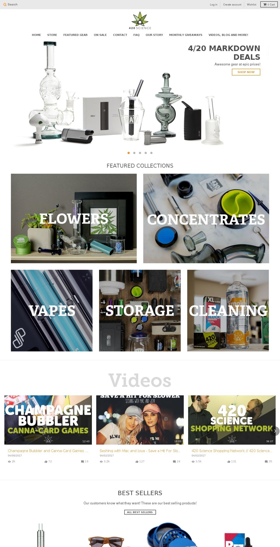 420science.biz shopify website screenshot