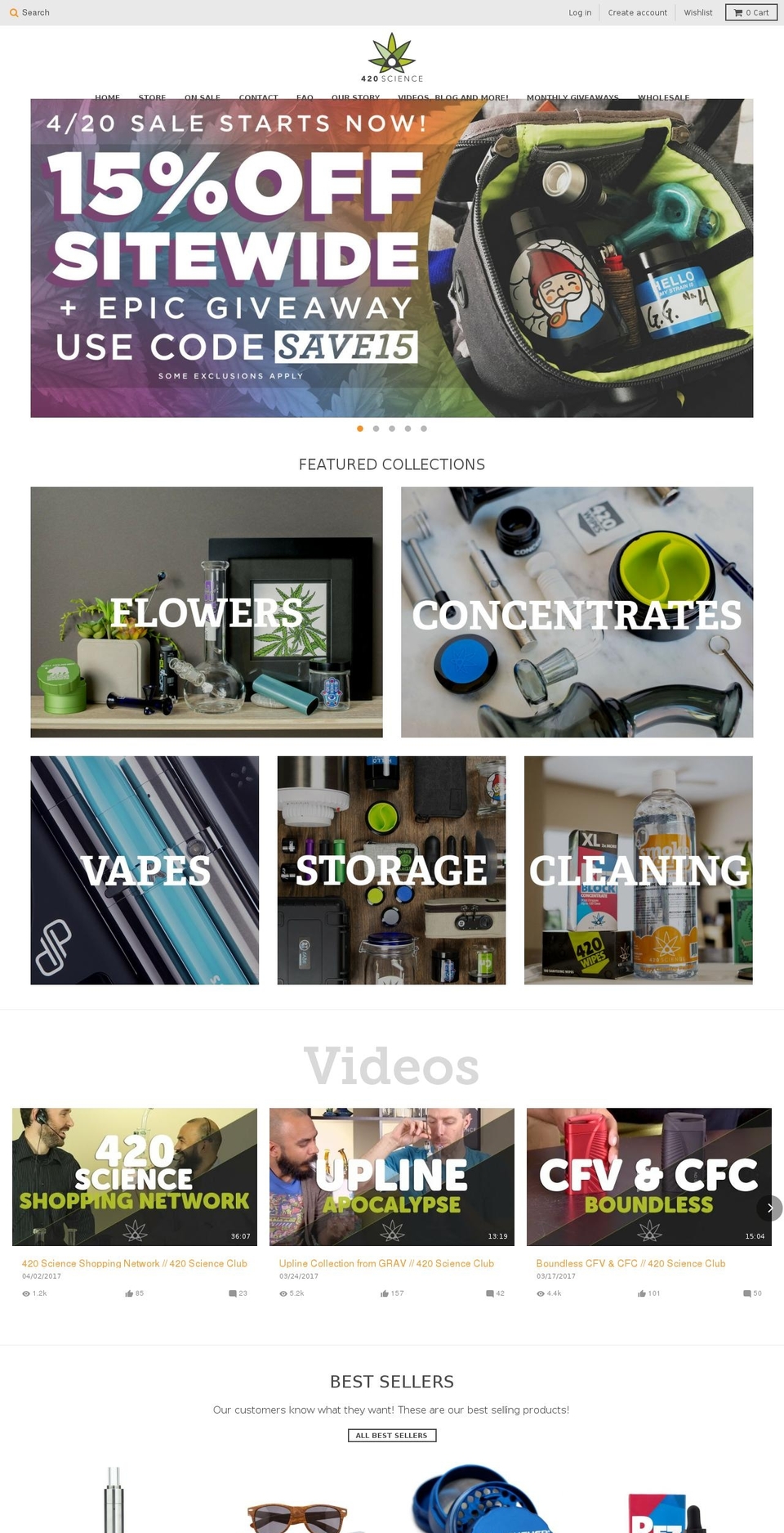 420science.myshopify.com shopify website screenshot