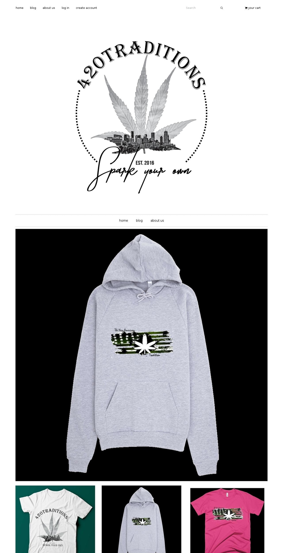 420tradition.com shopify website screenshot