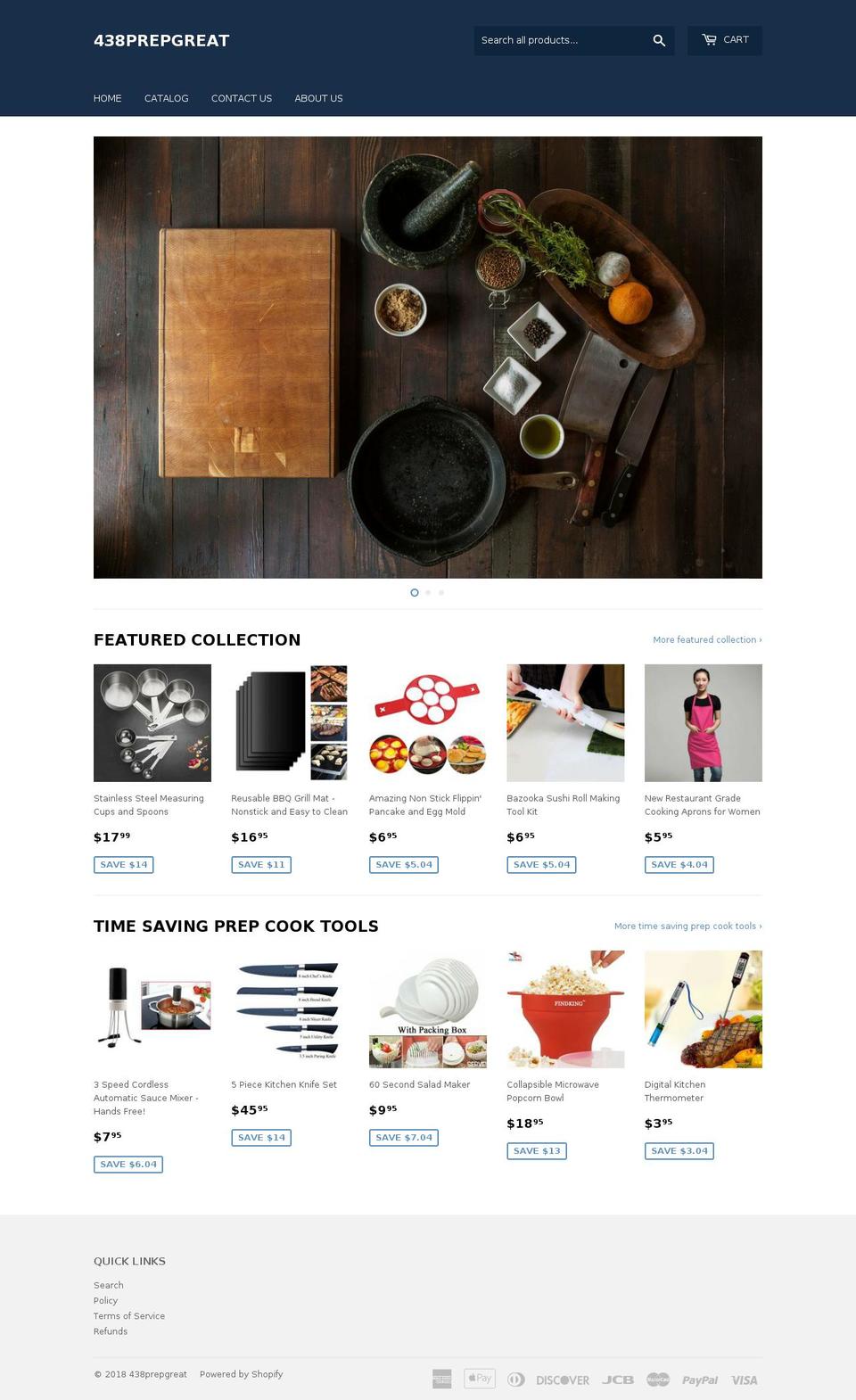 438prepgreat.com — Shopify storefront screenshot