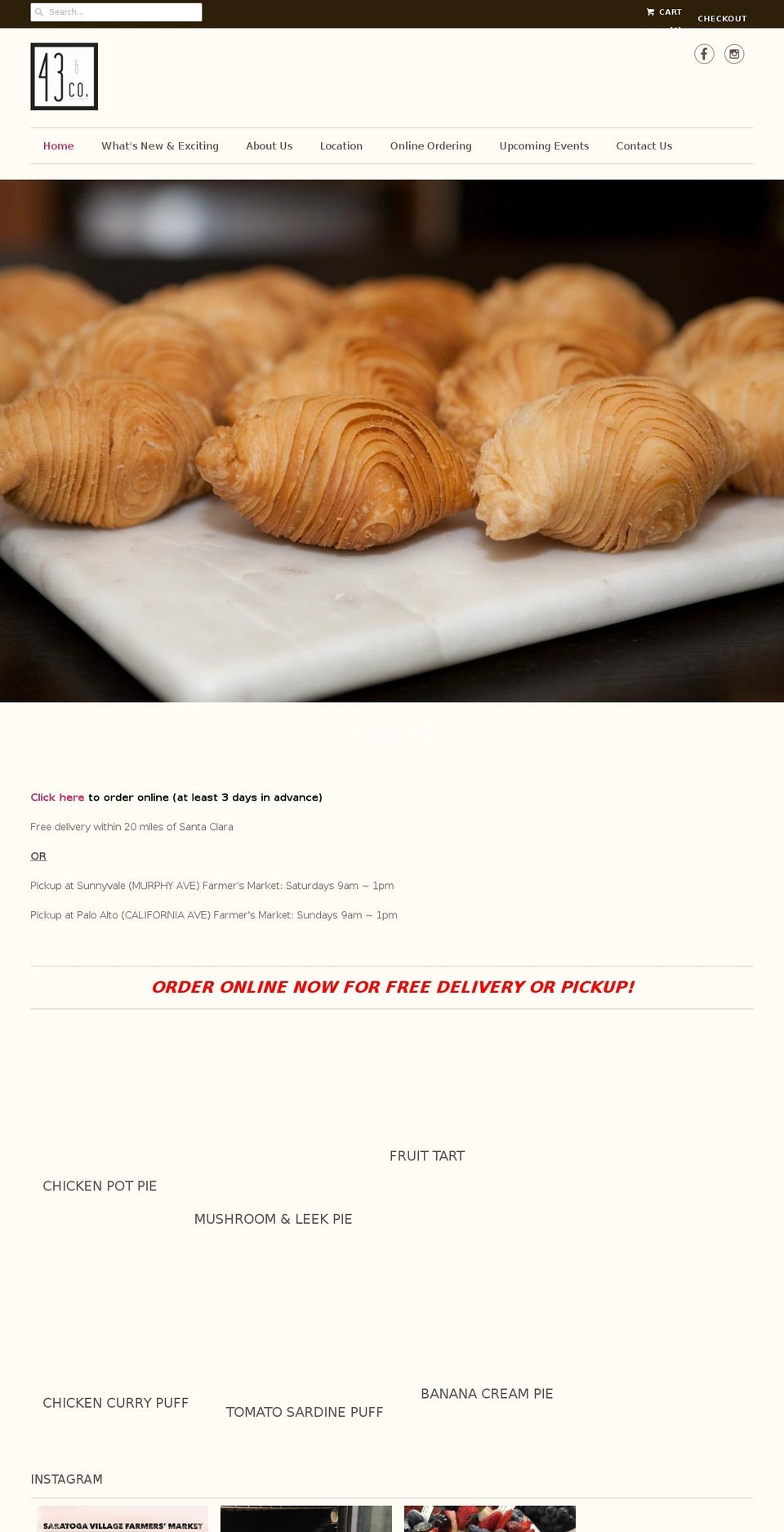 43andcompany.com — Shopify storefront screenshot