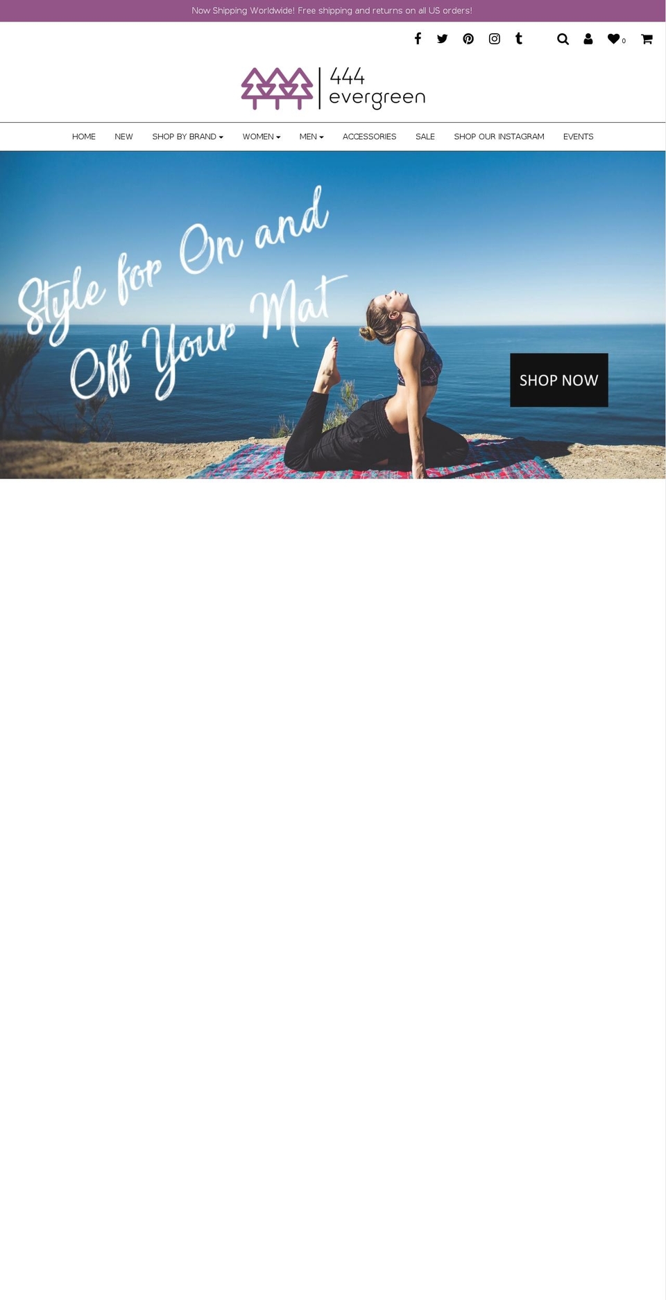 444evergreen.com — Shopify storefront screenshot