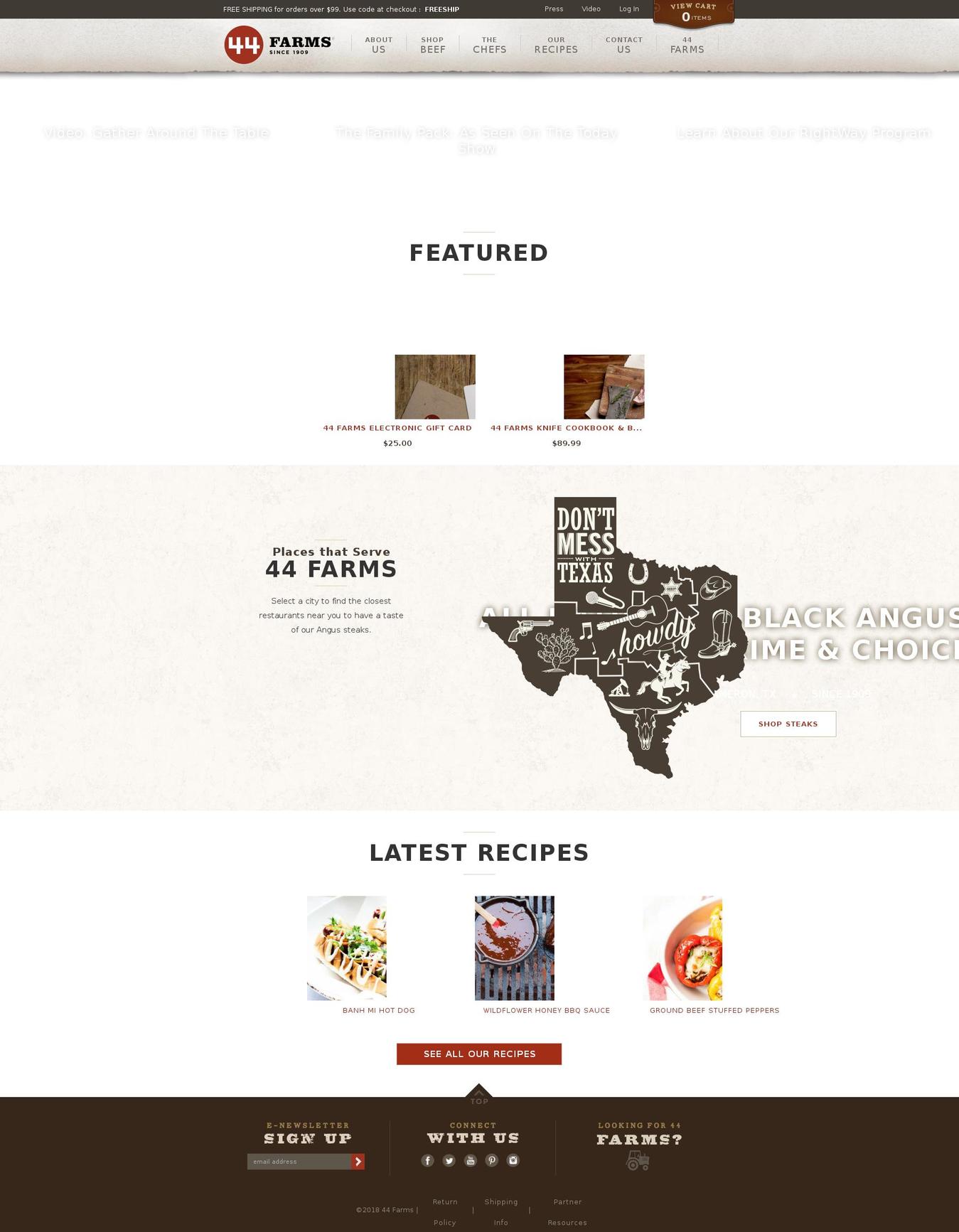 44-farms Shopify theme site example 44beef.com