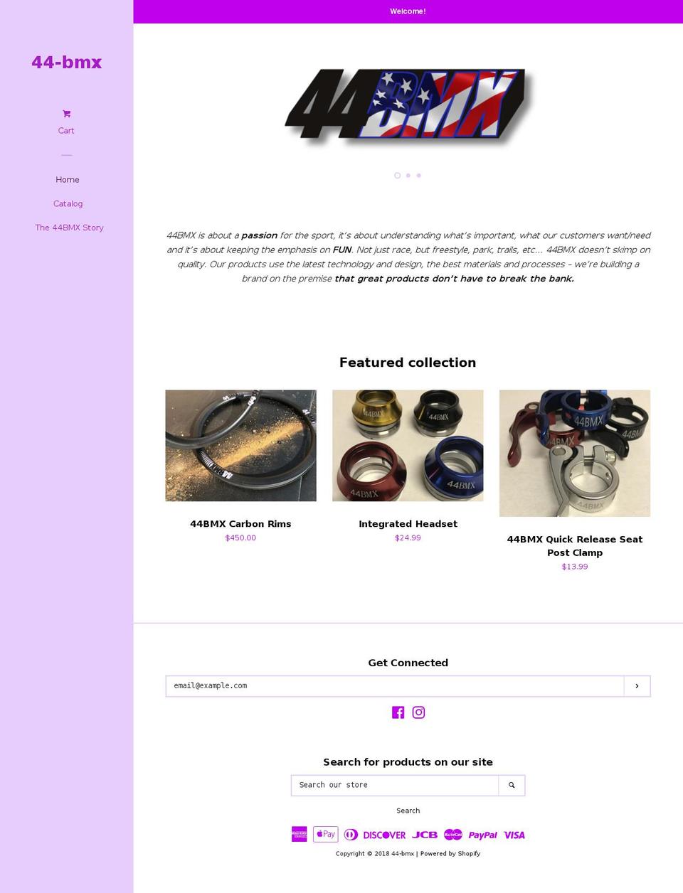 44bmx.com — Shopify storefront screenshot