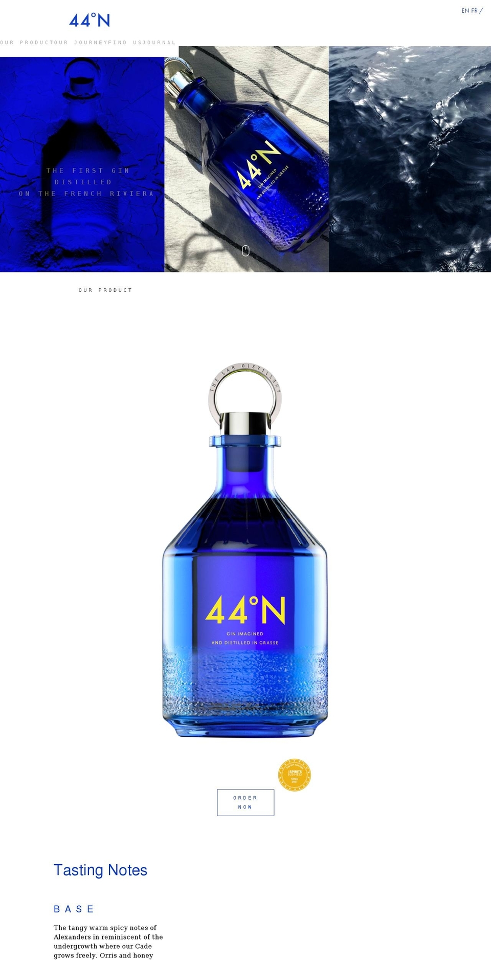 44gin.com shopify website screenshot