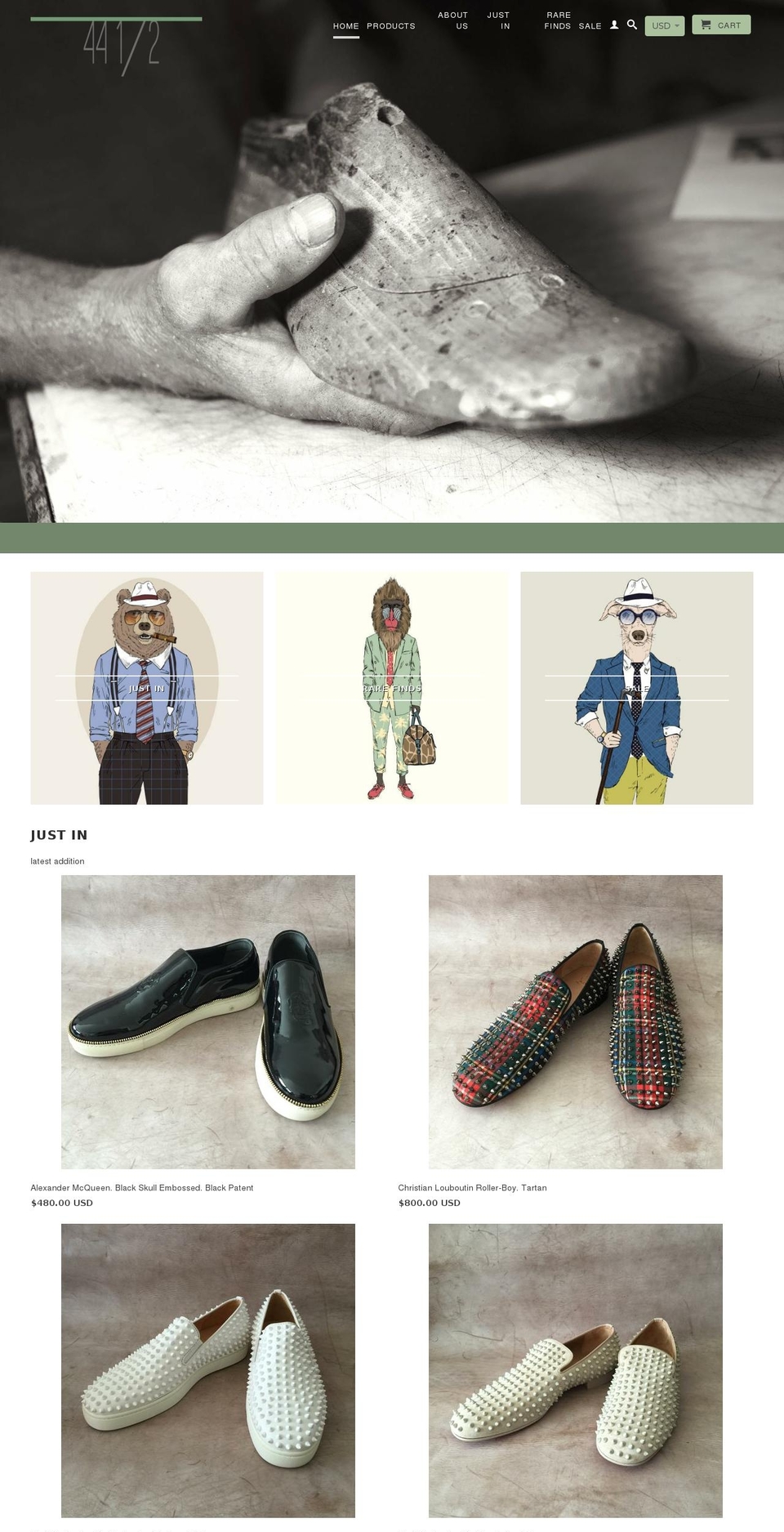 44half.com — Shopify storefront screenshot