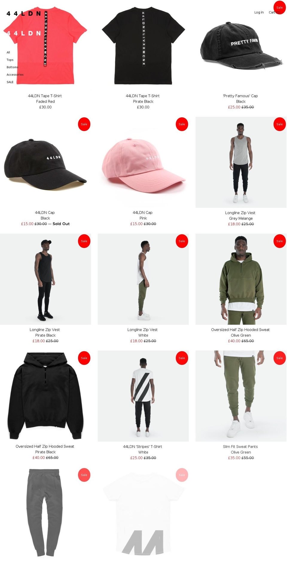 44ldn.com — Shopify storefront screenshot