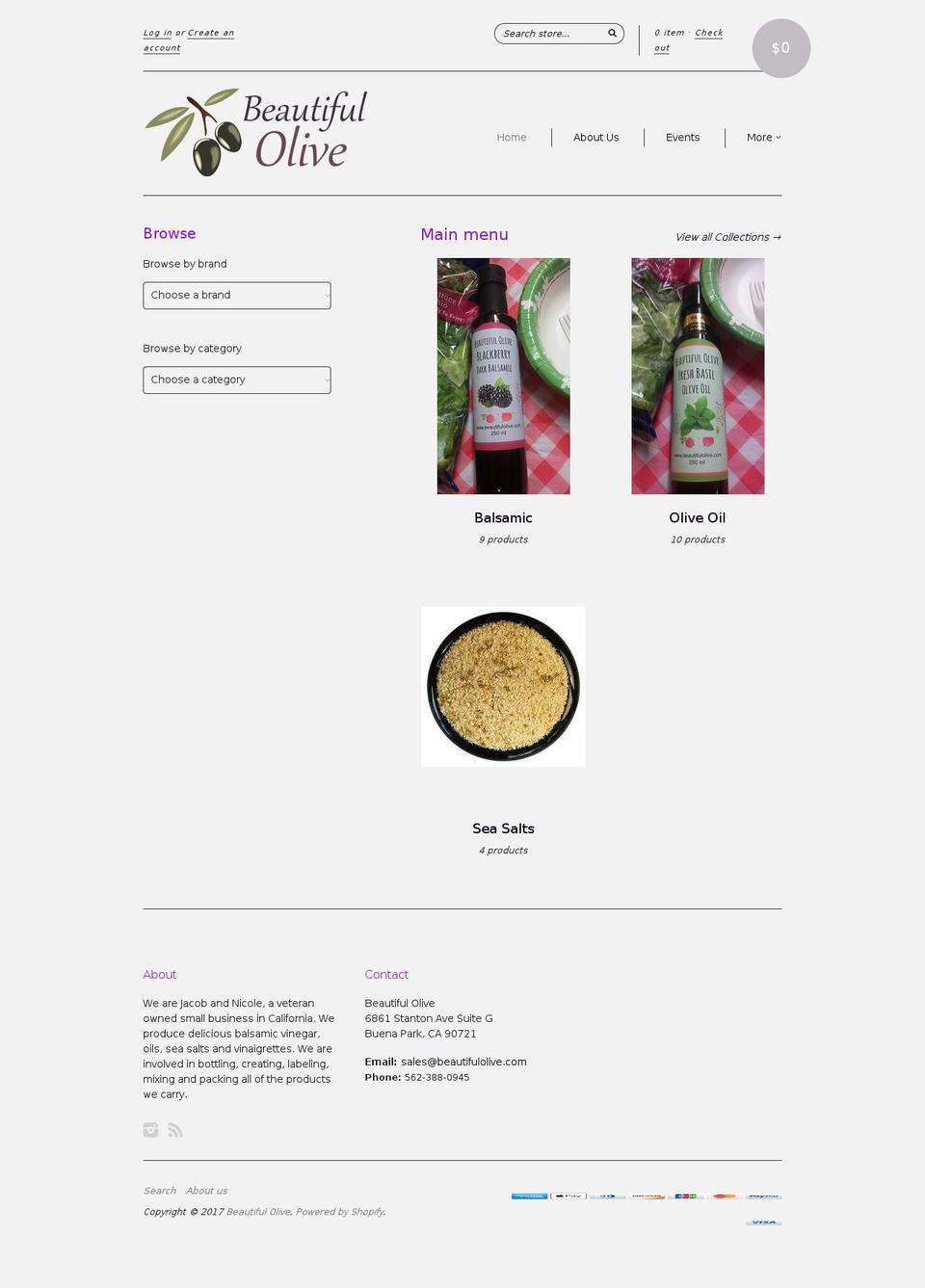 44olive.com shopify website screenshot