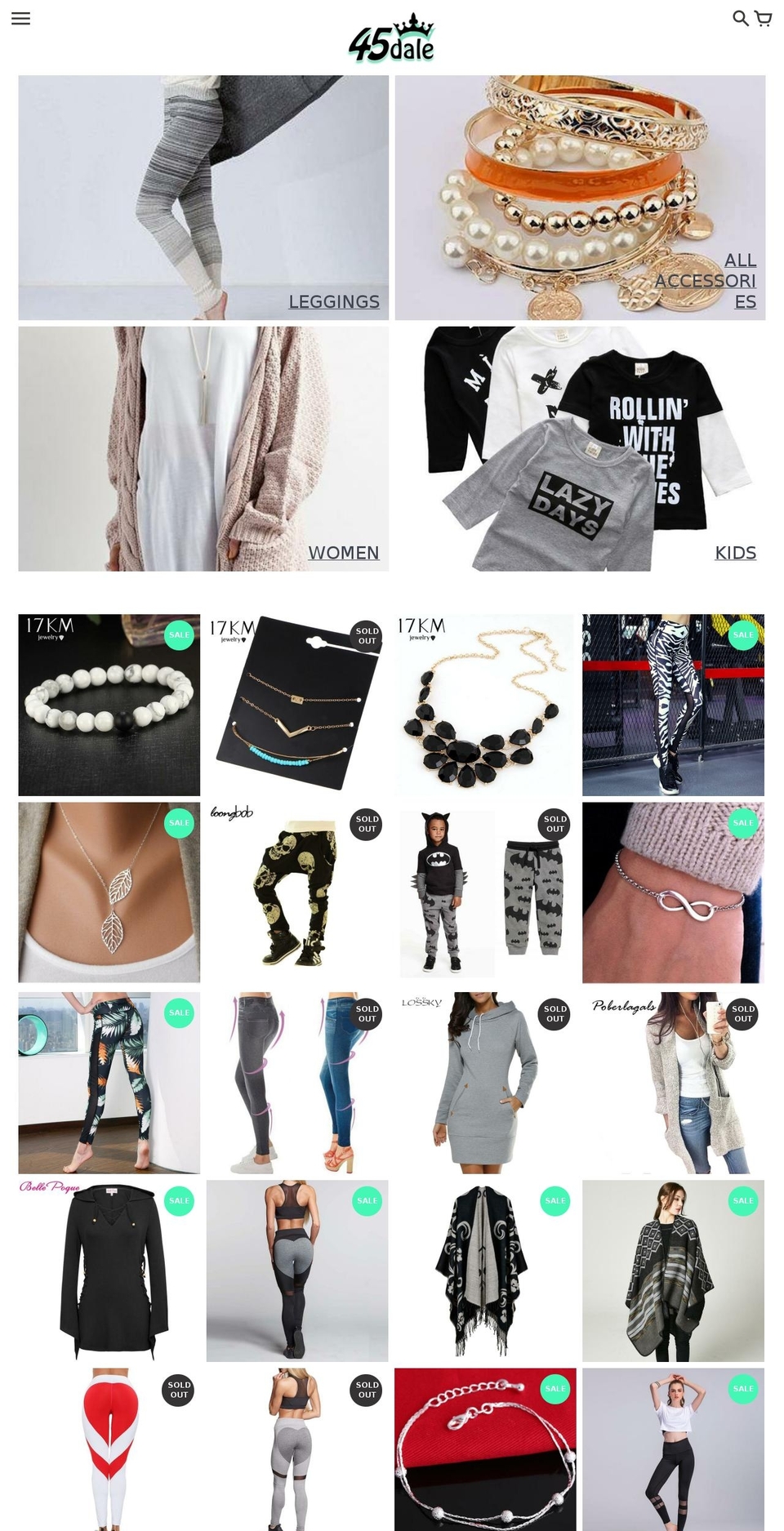 45dale.com — Shopify storefront screenshot