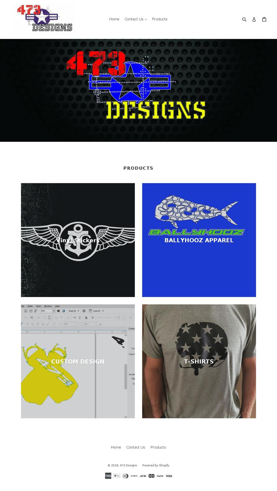 473designs.com — Shopify storefront screenshot