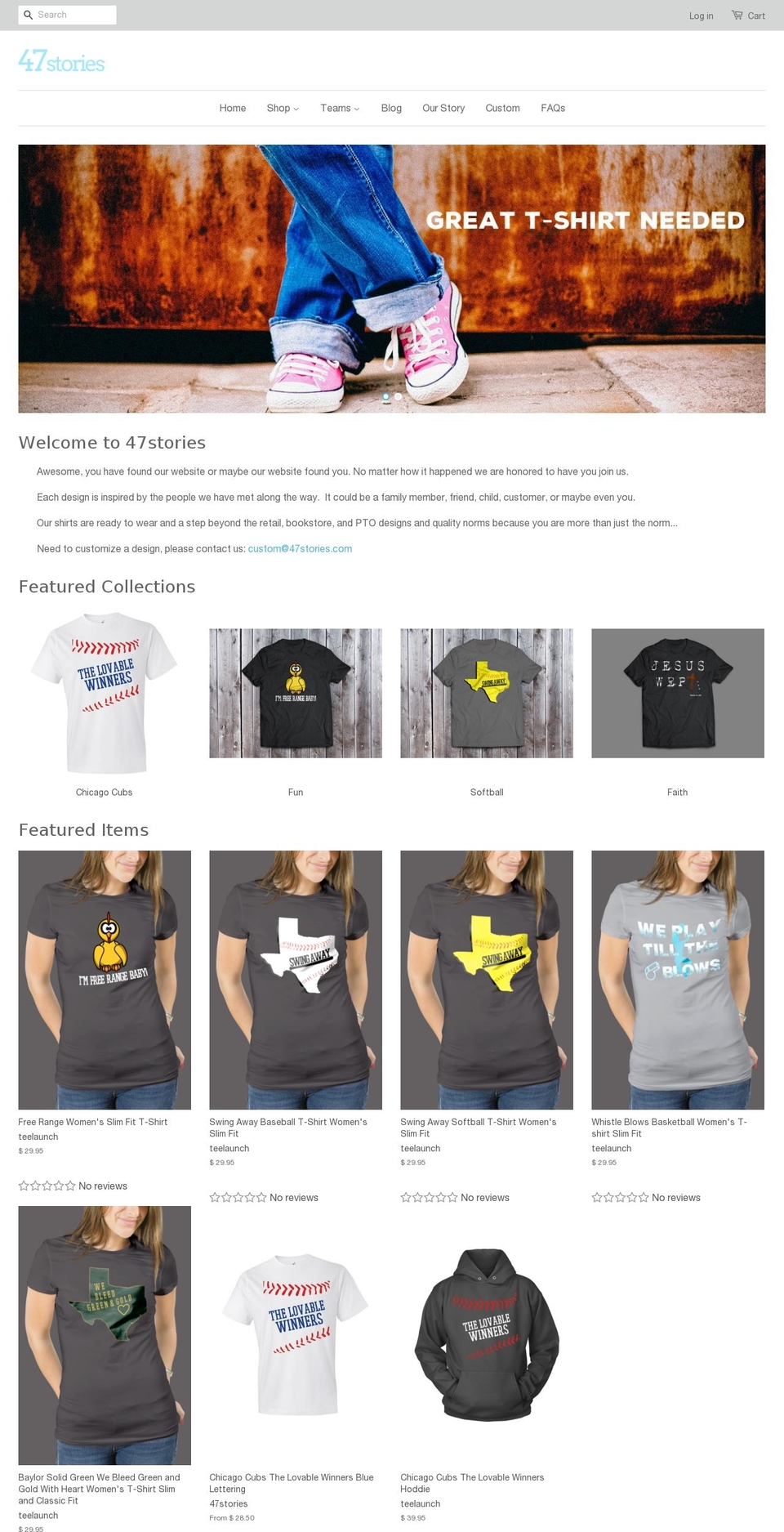 47stories.com shopify website screenshot