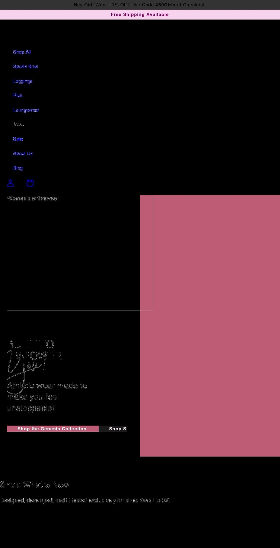 480physique.com shopify website screenshot