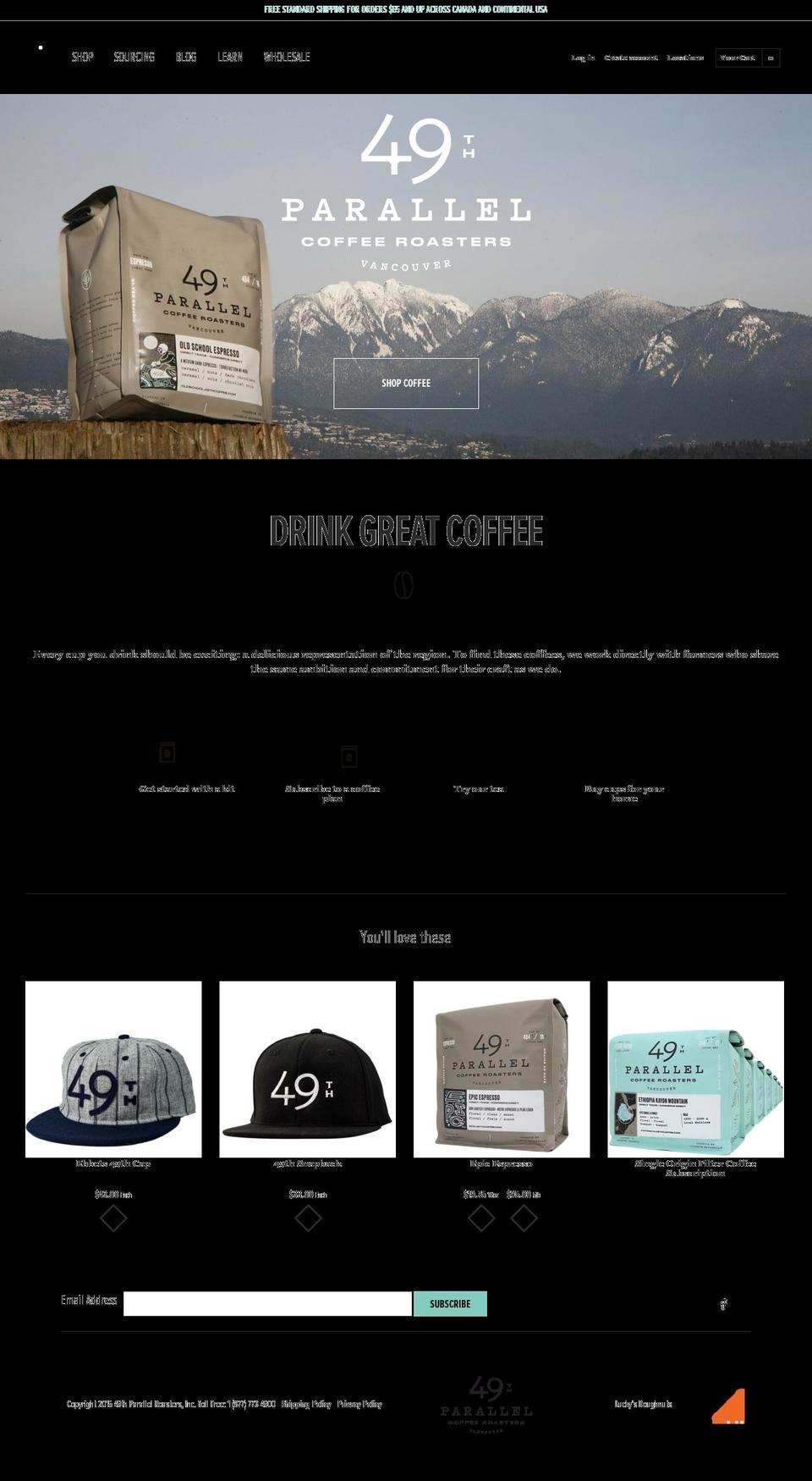 49P Naked Dev Theme - With CSP Mar 19, 2016 Shopify theme site example 49thcoffee.com