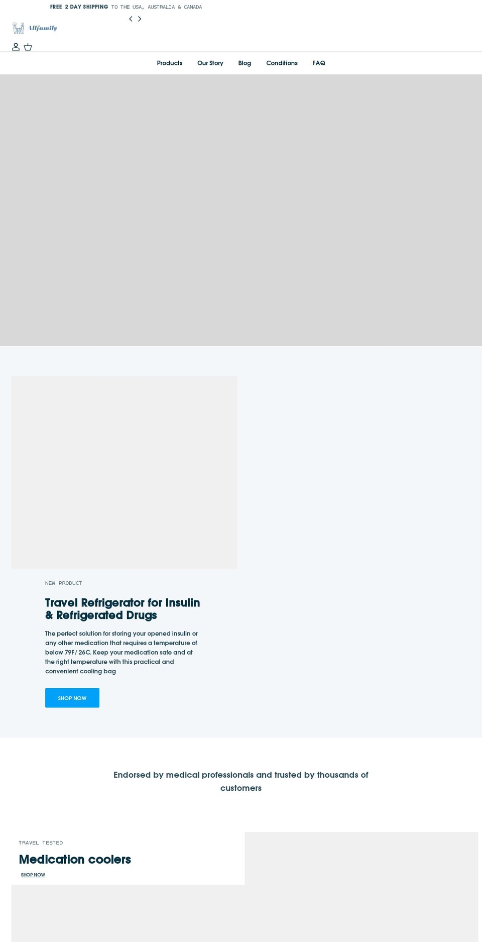 4allfamily.com — Shopify storefront screenshot