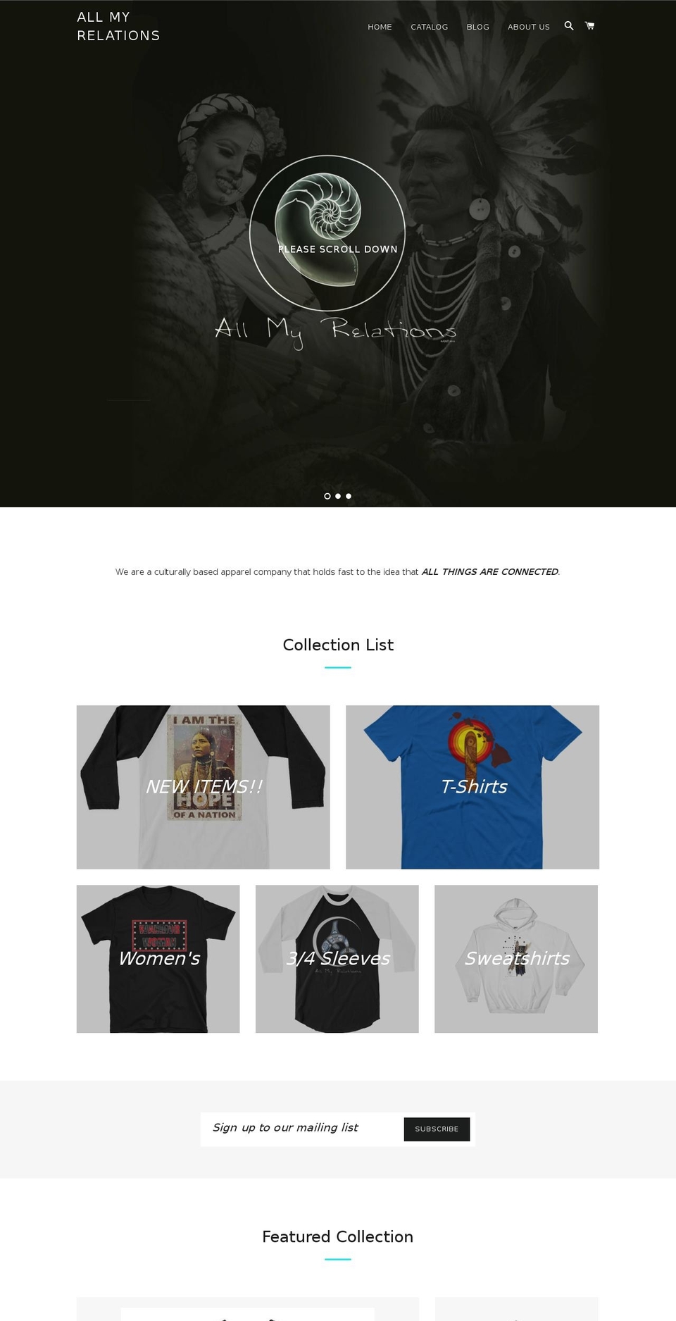 4allmyrelations.com — Shopify storefront screenshot
