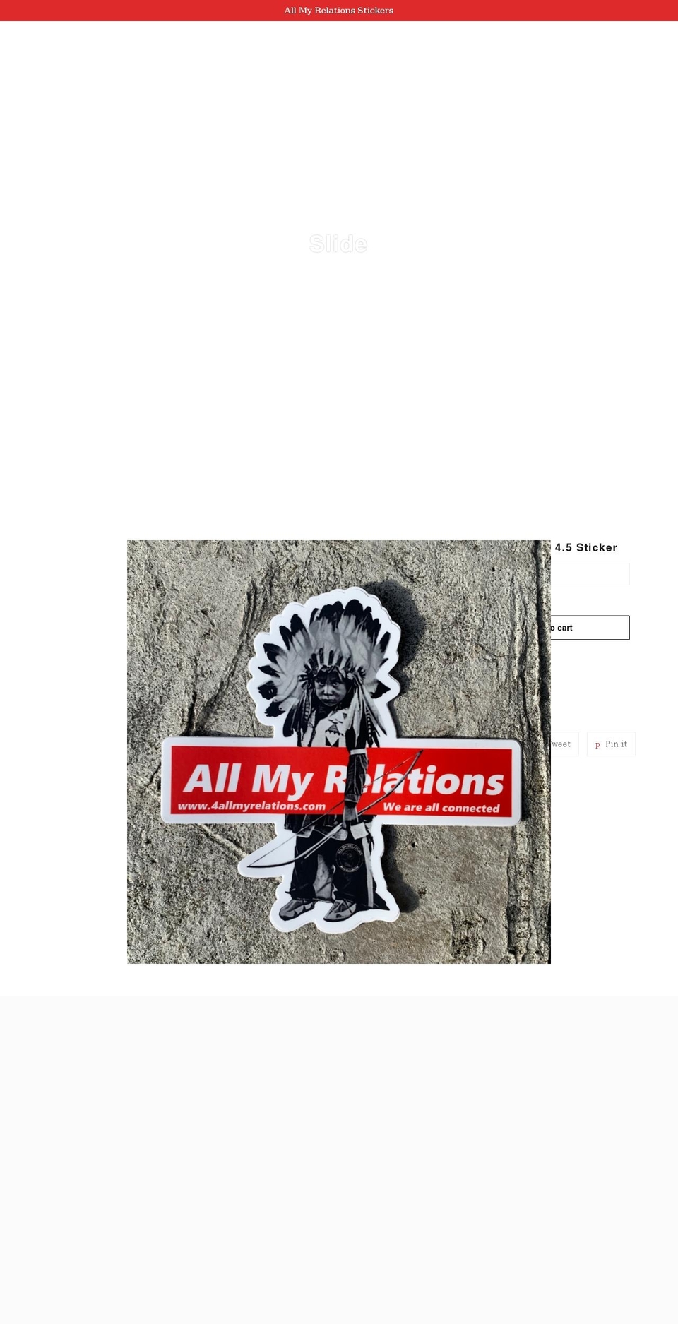 4amrstickers.com shopify website screenshot