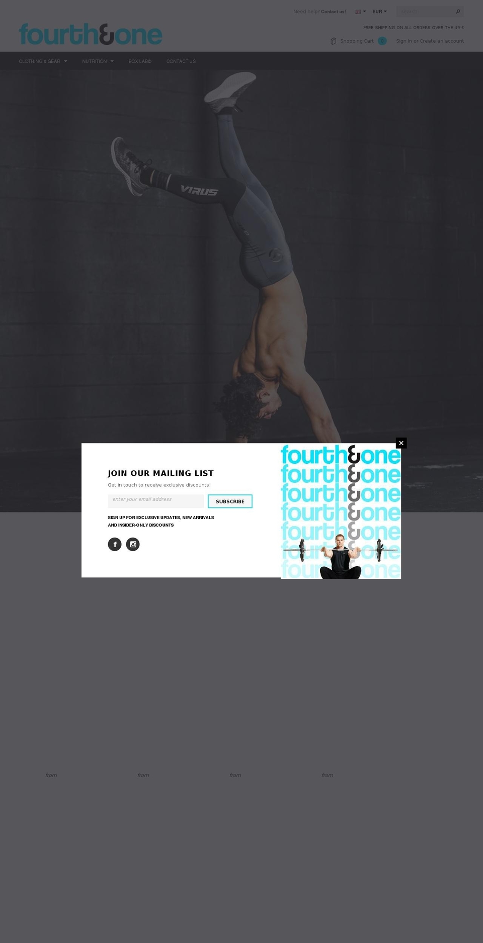 4and1-fitness.com — Shopify storefront screenshot