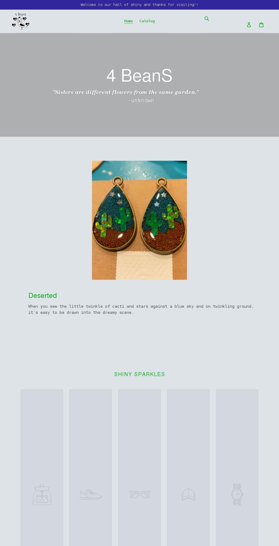 4beanstx.com shopify website screenshot