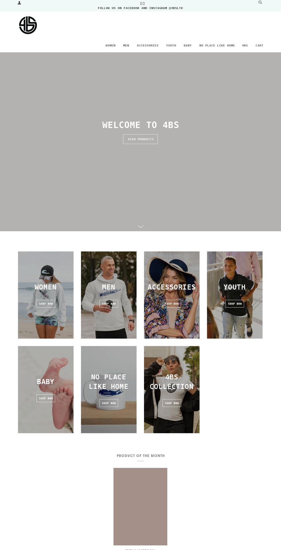 4bsltd.com shopify website screenshot