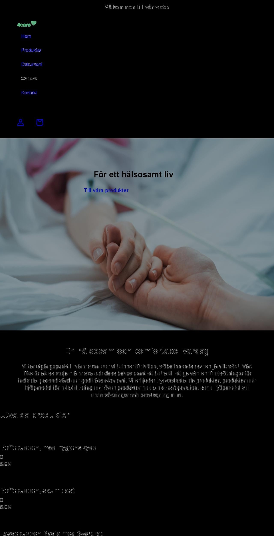4care.nu shopify website screenshot