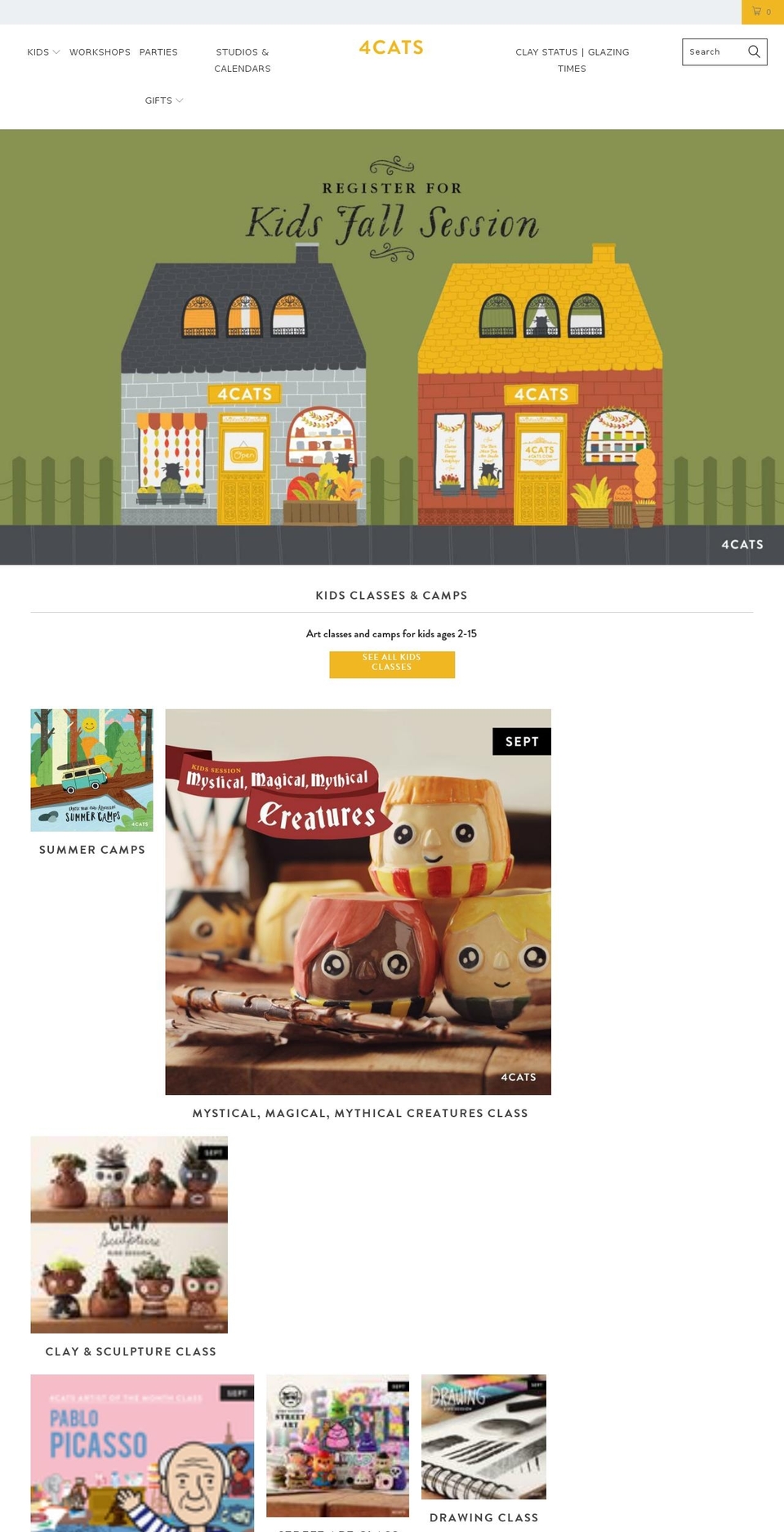 Turbo-florence Shopify theme site example 4cats.com