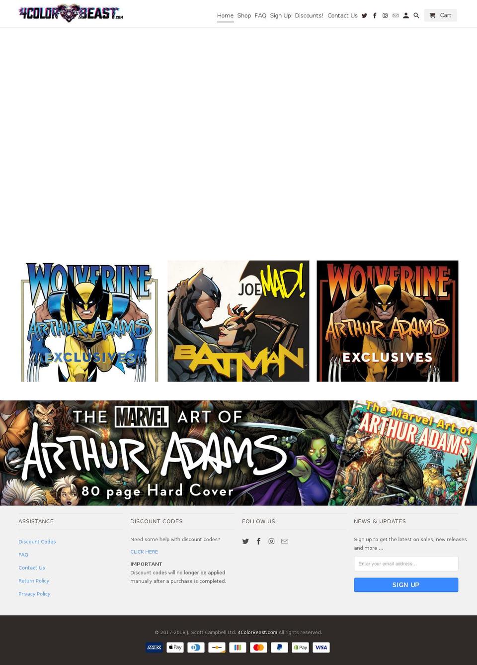 4colorbeast.com shopify website screenshot
