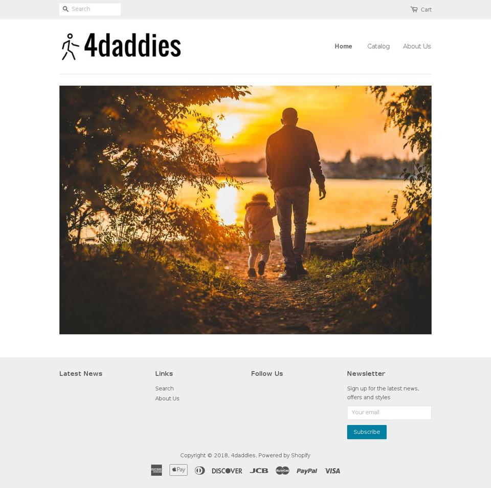 4daddies.com shopify website screenshot