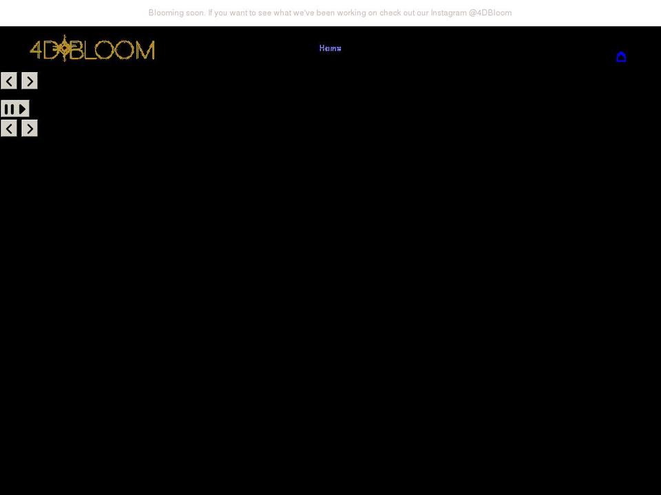 4dbloom.com shopify website screenshot