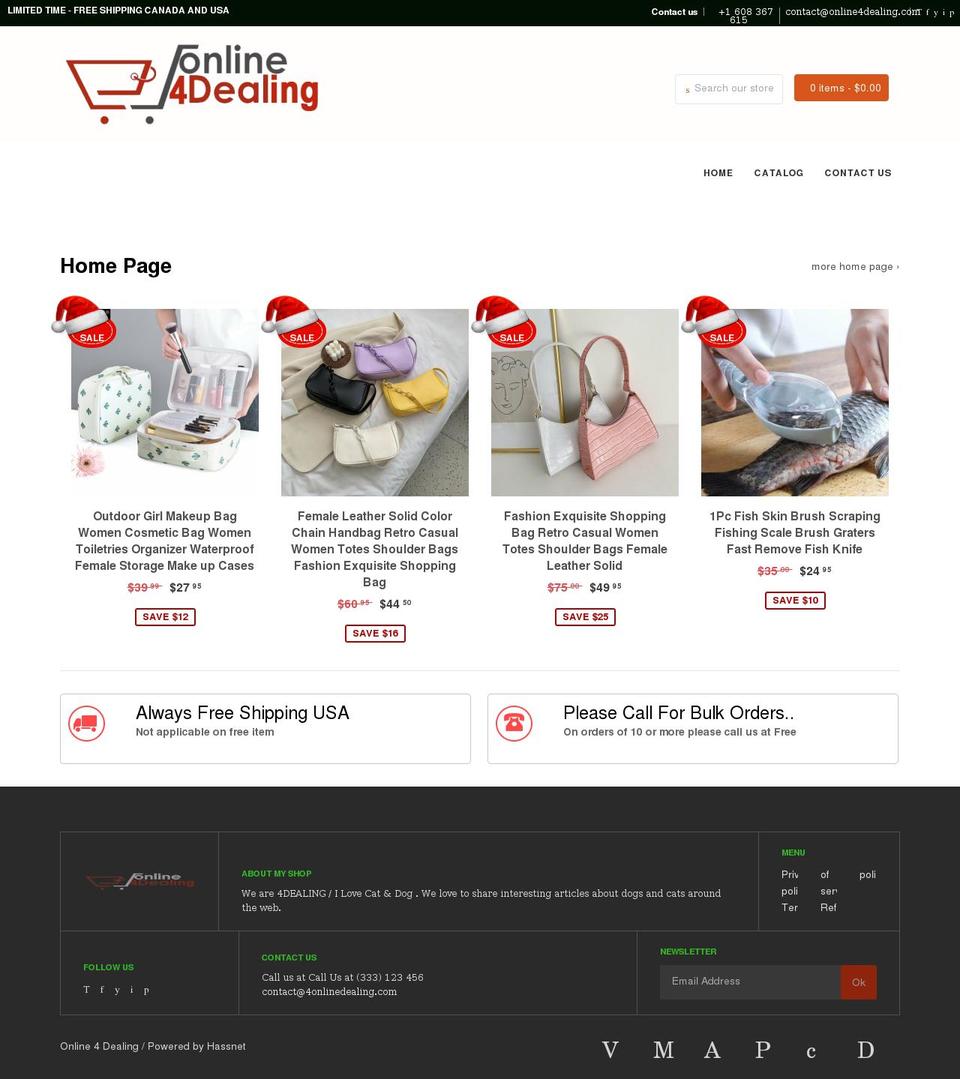 purchase-your-own-copy-support-develiper Shopify theme site example 4dealing.myshopify.com