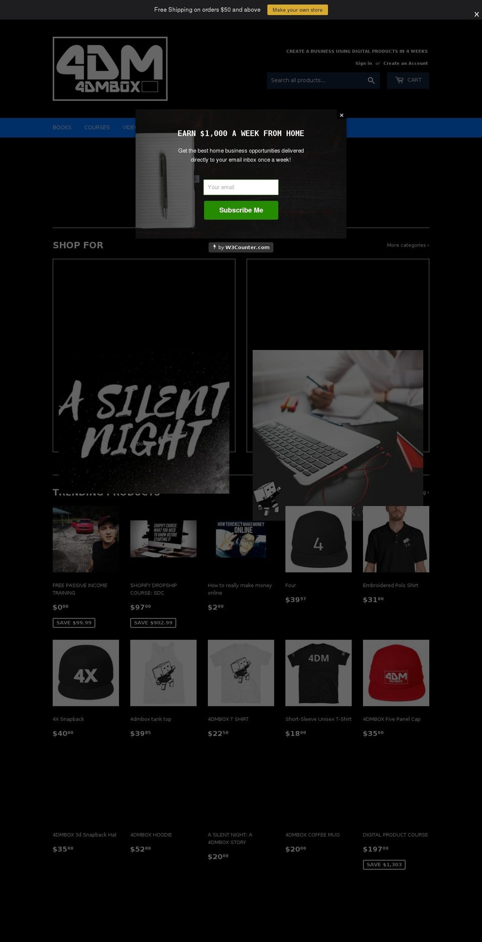 4dmbox.com — Shopify storefront screenshot