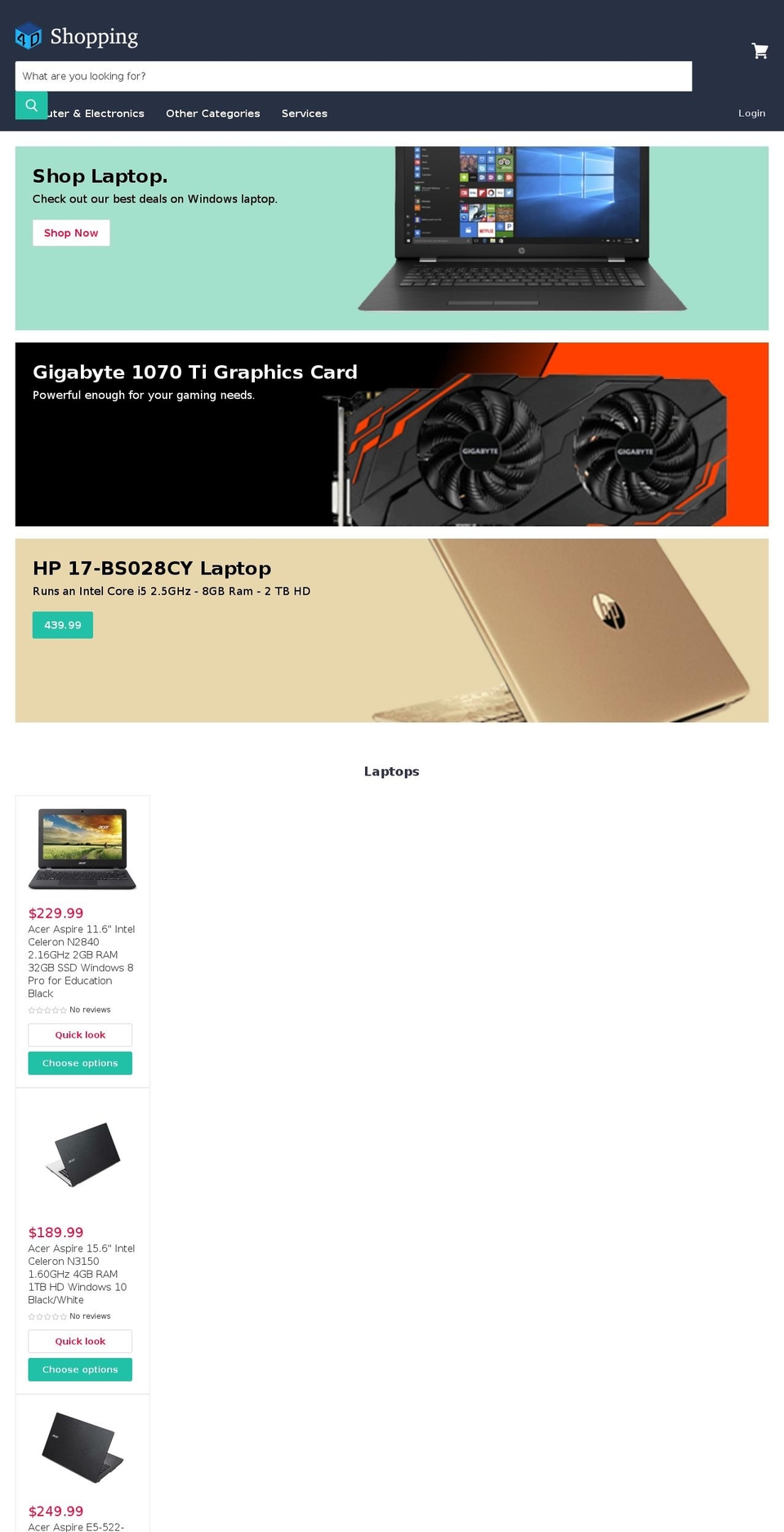 4dshopping.com shopify website screenshot