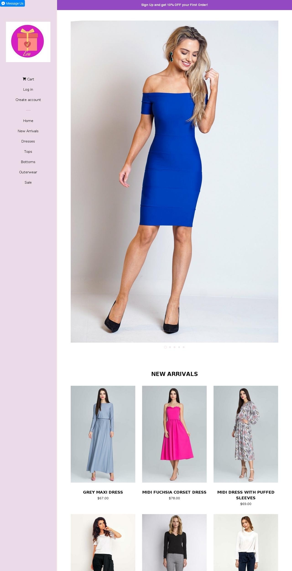 4evabox.com — Shopify storefront screenshot