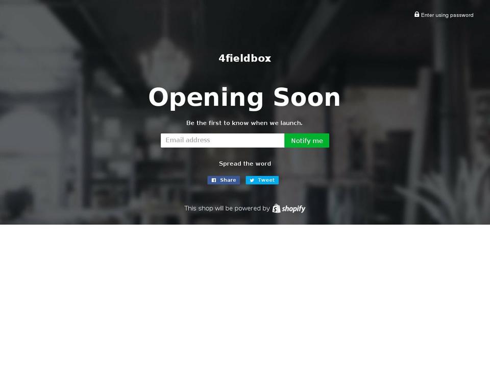 4fieldbox.com — Shopify storefront screenshot