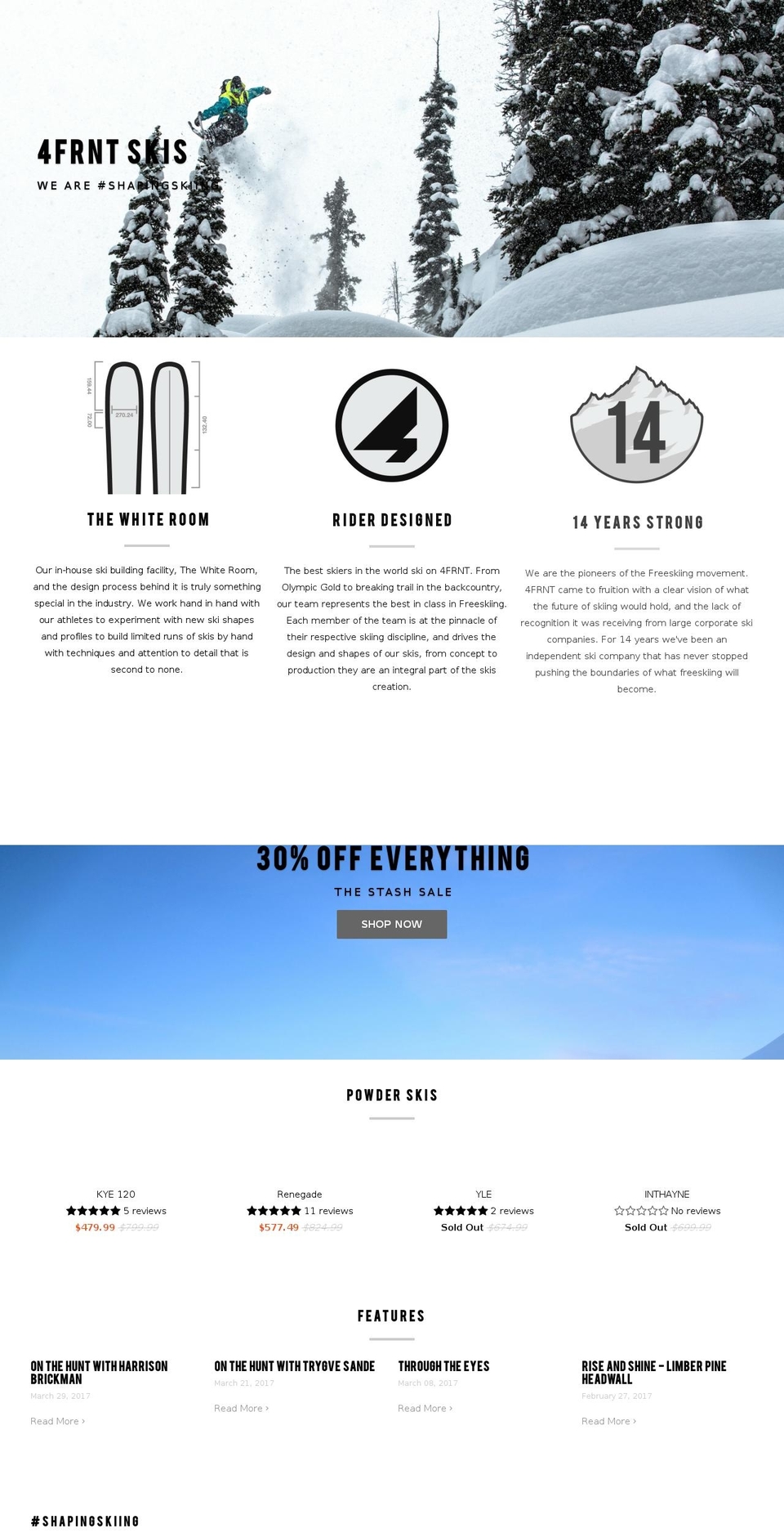 4frnt.com shopify website screenshot