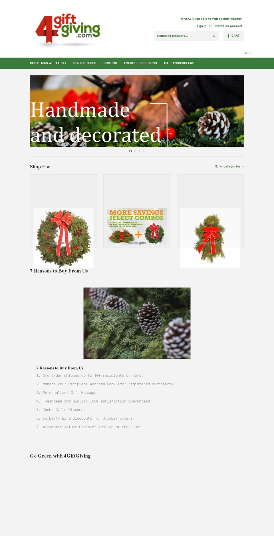 4giftgiving.ca shopify website screenshot