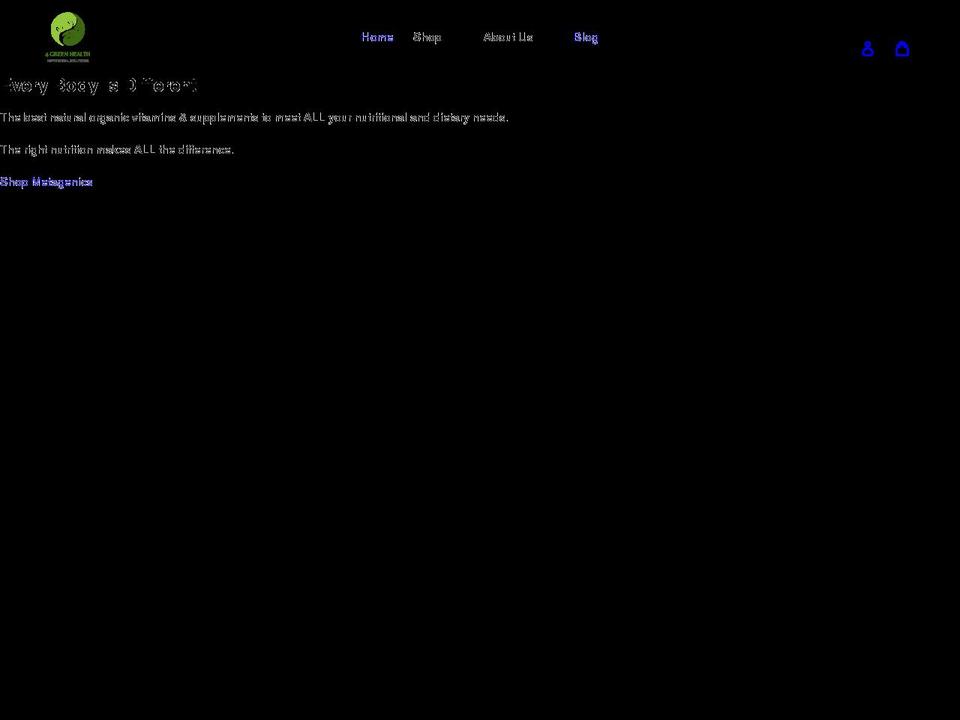 4greenhealth.com shopify website screenshot