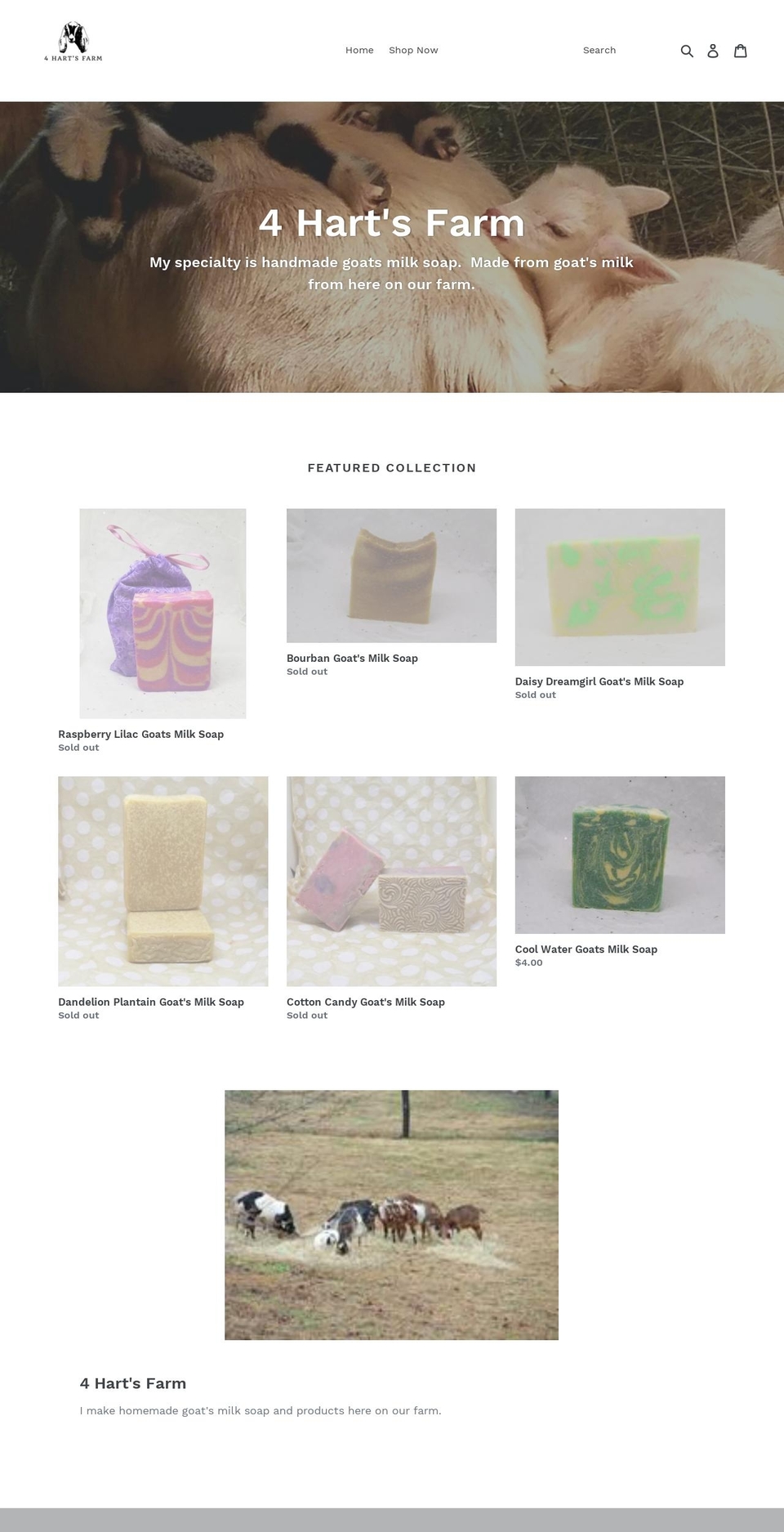 4hartsfarm.com shopify website screenshot