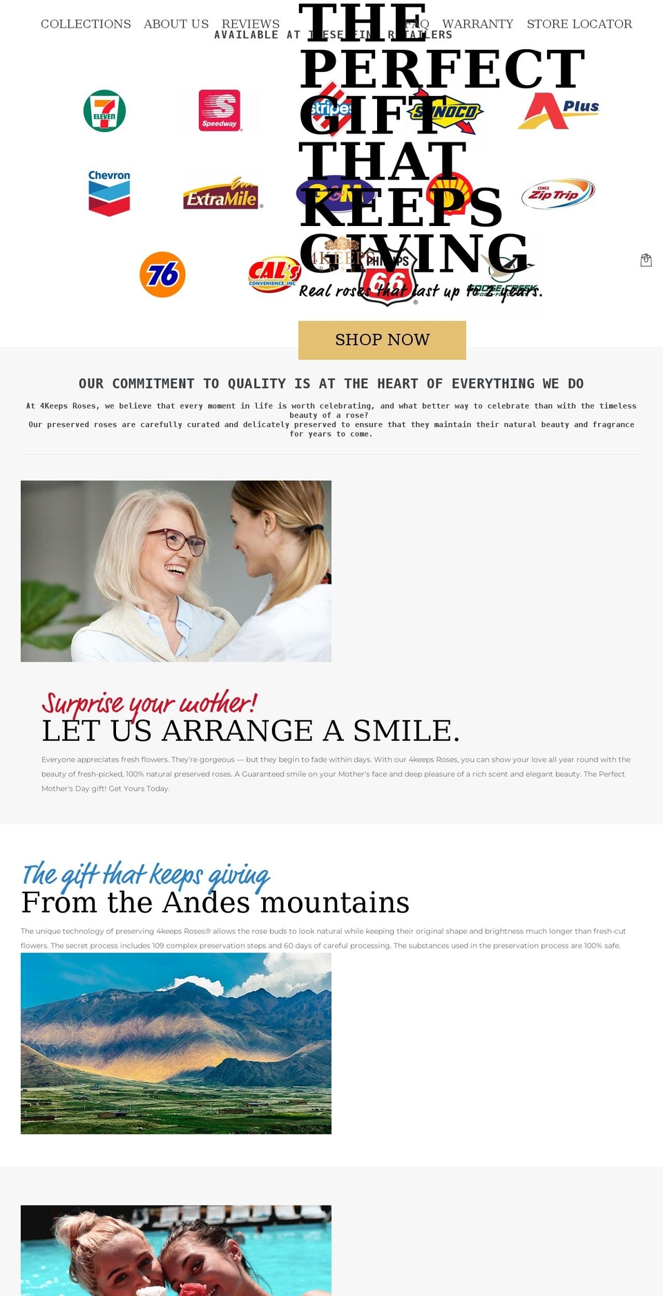 4keepsroses.com shopify website screenshot