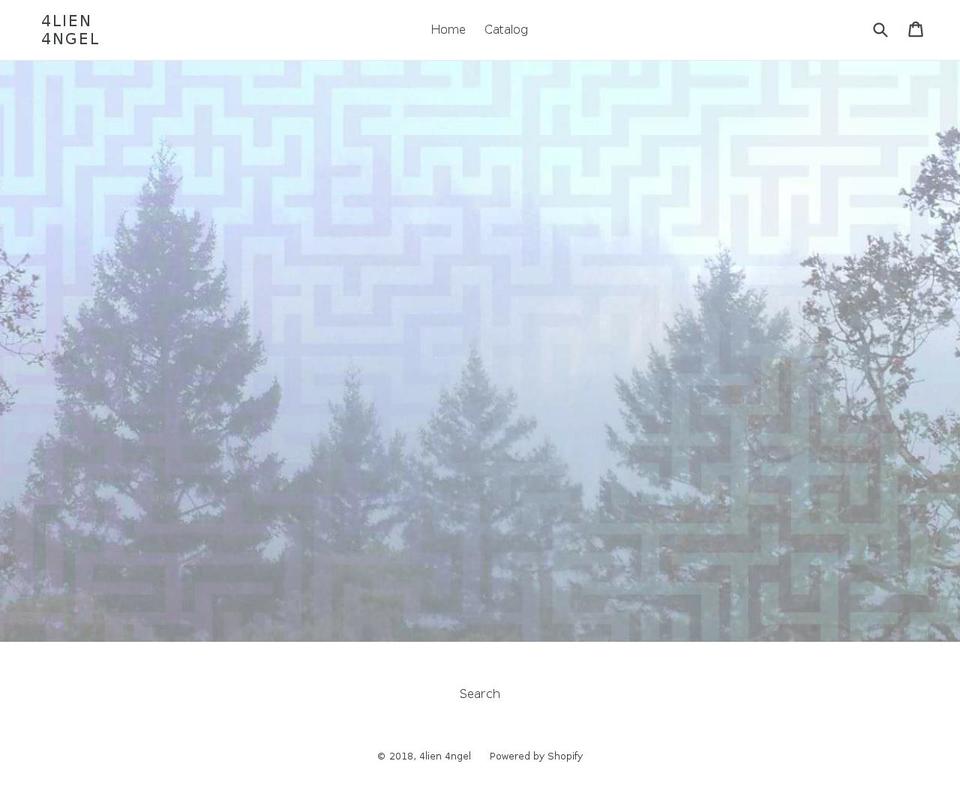 4lien4ngel.com — Shopify storefront screenshot