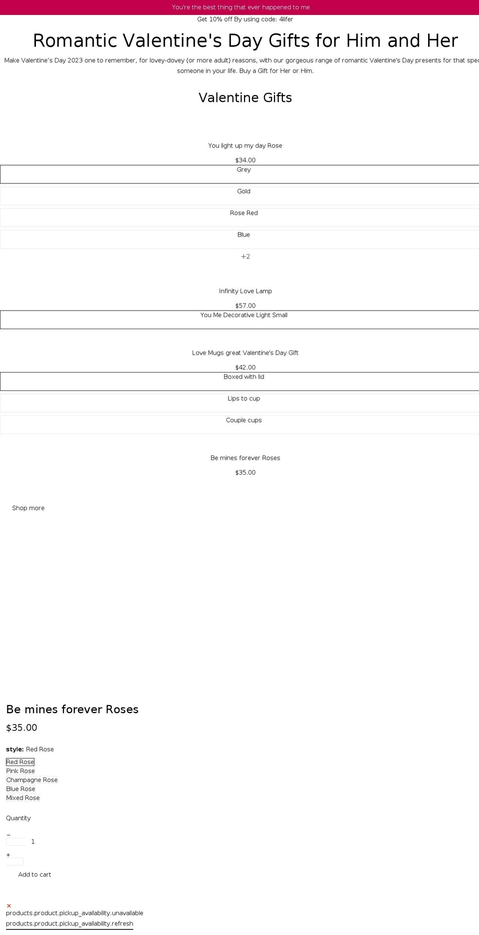 4lifer.com shopify website screenshot