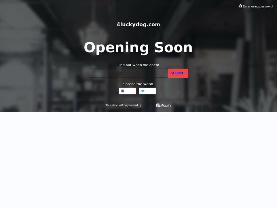 4luckydog.com shopify website screenshot