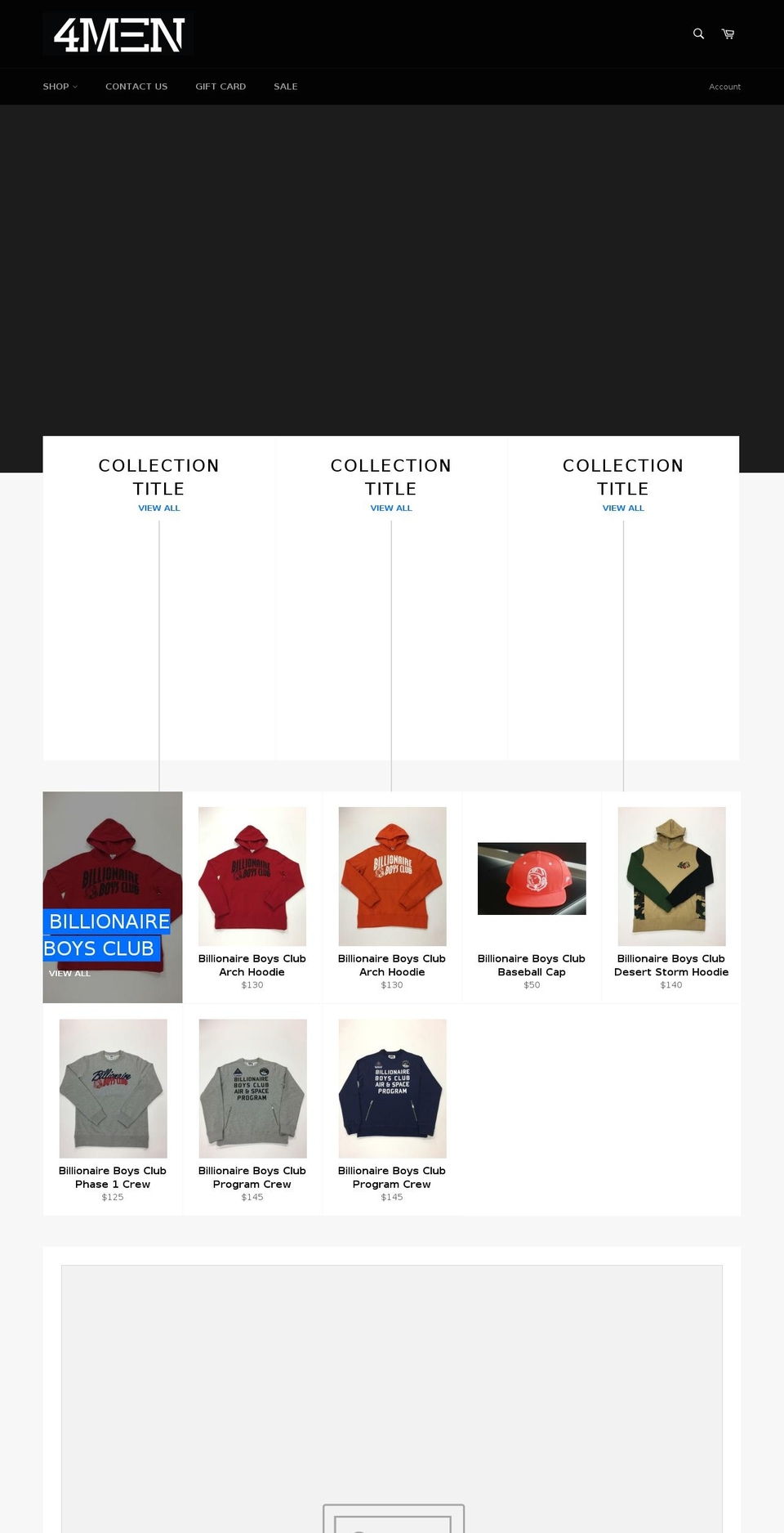 4mendetroit.com shopify website screenshot