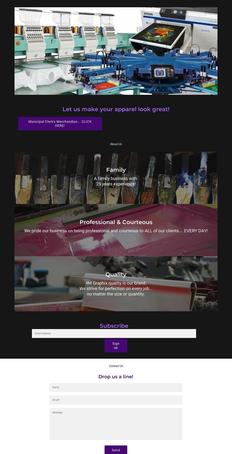 4mgraphix.com — Shopify storefront screenshot