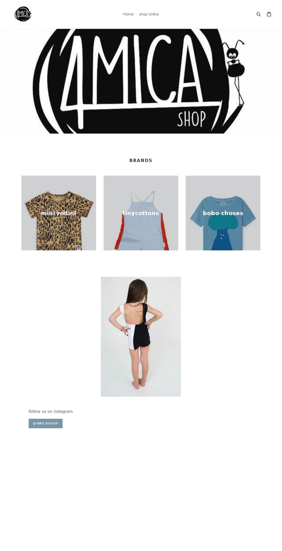 4micashop.com — Shopify storefront screenshot