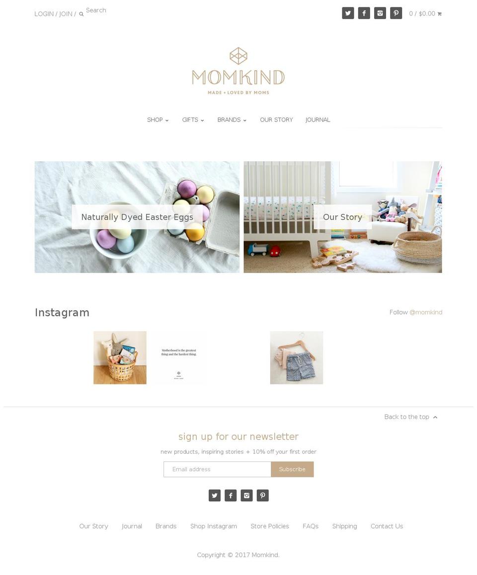4momkind.com shopify website screenshot